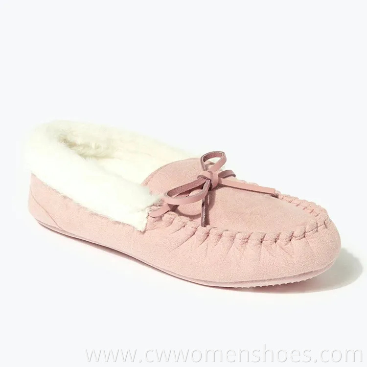 Women Casual Shoes Classic Original Suede Slip-on Flats Female Soft-Soled Shoes
